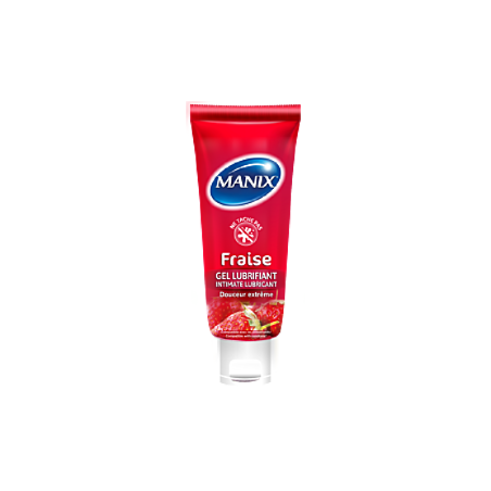 MANIX - GEL LUBRIFIANT FRAISE - 80ML