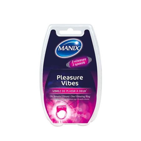 MANIX PLEASURE VIBES | Anneau Vibrant à trois vitesse