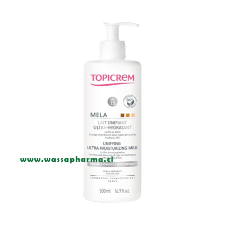 TOPICREM MELA - Lait unifiant ultra hydratant 500ML