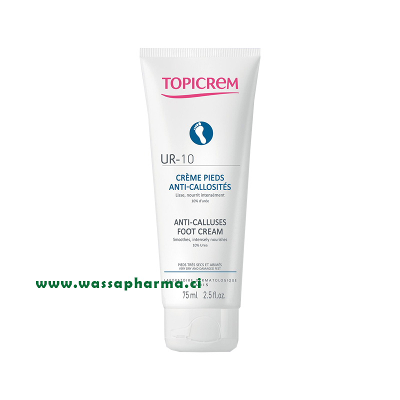 TOPICREM UR10 - Crème pied Anti-Callosités 75ML