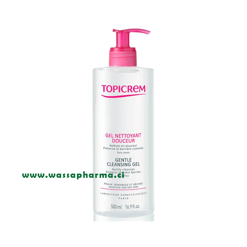 TOPICREM - Gel nettoyant douceur 500ML
