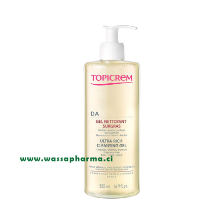 TOPICREM DA - Gel nettoyant surgras 500 ML