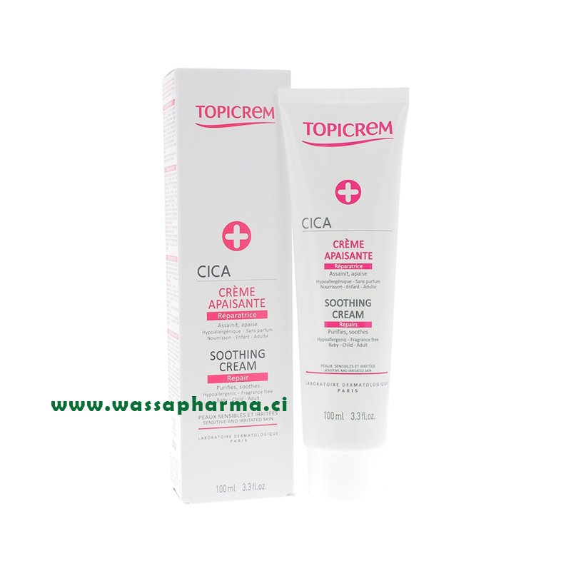 Topicrem CICA - Crème Apaisante Réparatrice 100 ML
