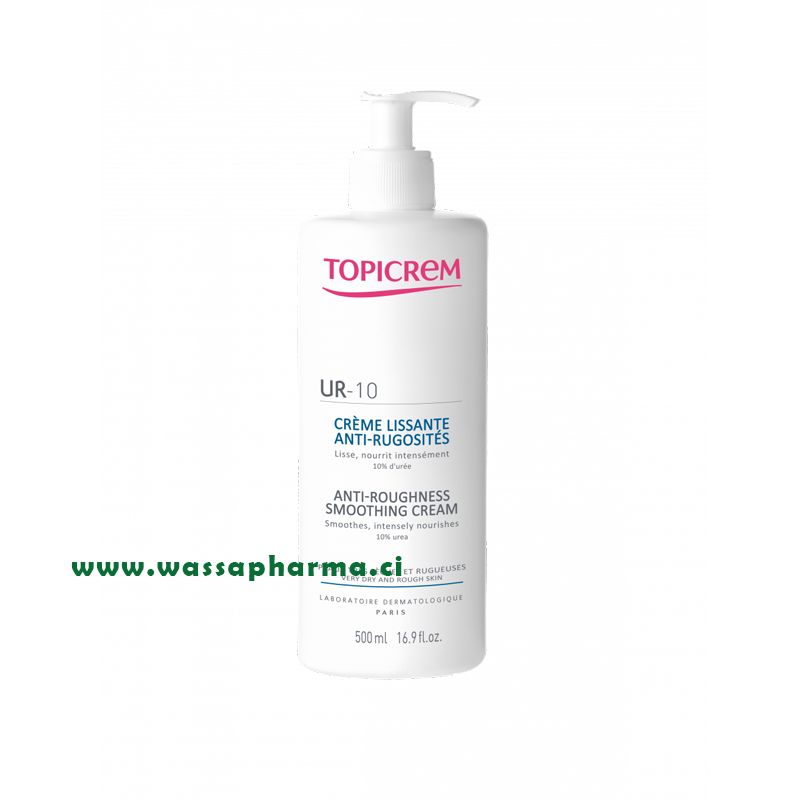 TOPICREM UR10 - Crème lissante Anti-Rugosité 500 ML